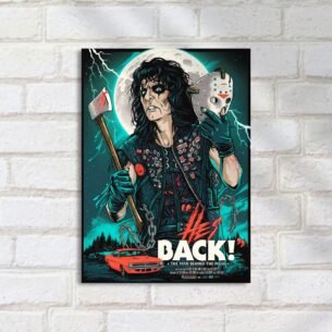 Quadro Decorativo Rockeiro Mascara Texas Motoqueiro