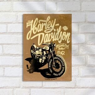 Quadro Decorativo Harley Davidson Knucklehead 1947