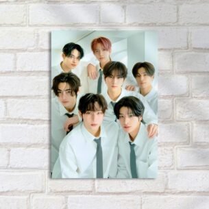 Quadro Decorativo Kpop Enhypen Camisa Branca