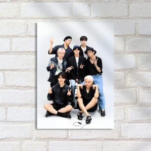 Quadro Decorativo Bts Seven Pessoas Poses Paz Kpop