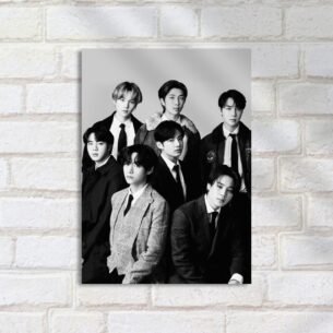 Quadro Decorativo Kpop Bts Jin Suga Jhope Rm Jimin V Jung Kook