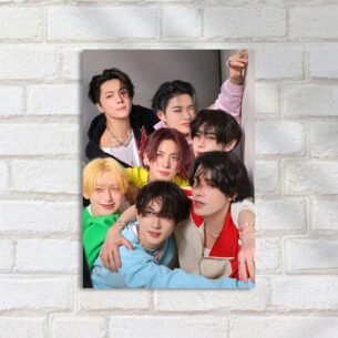 Quadro Decorativo Enhypen Colorido Kpop