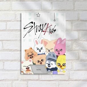 Quadro Decorativo Stray Kids Personagens Divertidos