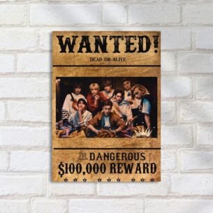 Quadro Decorativo Kpop Poster Wanted Recompensa
