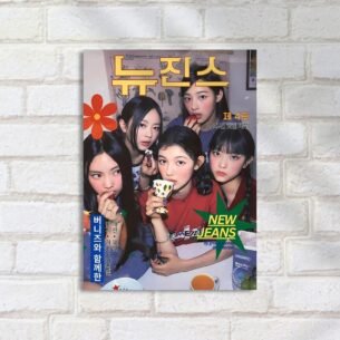 Quadro Decorativo Newjeans Revista Tomando Cha Kpop
