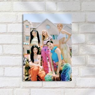 Quadro Decorativo Itxy Kpop Grupo Pose Colorida