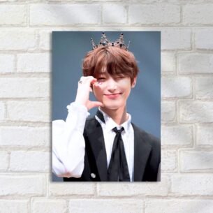Quadro Decorativo Sunoo Enhypen Kpop Sorrindo Coroa