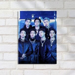 Quadro Decorativo Banda Kpop Roupas Pretas