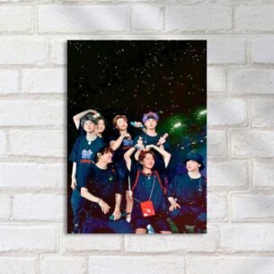 Quadro Decorativo Banda Bts Kpop Show Fans