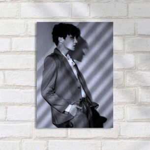 Quadro Decorativo Jhope Sombra Terno Preto Branco