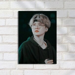 Quadro Decorativo Suga Oculos Cabelo Cinza