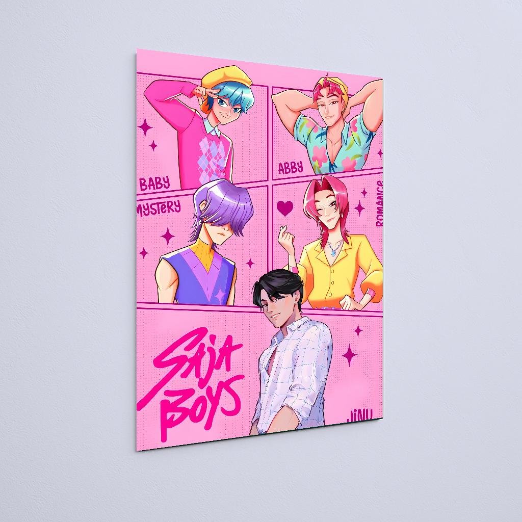 Quadro Decorativo Saja Boys Anime Personagens - Imagem 2