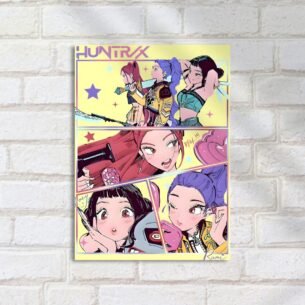 Quadro Decorativo Three Anime Girls Scenes