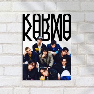 Quadro Decorativo Membros Grupo Kpop Karma
