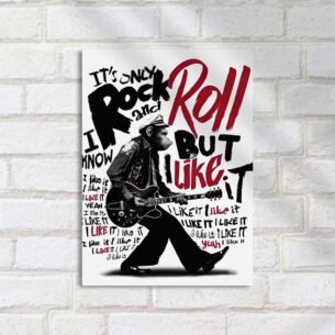 Quadro Decorativo Macaco Rock And Roll