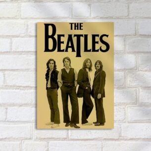 Quadro Decorativo The Beatles Posando Juntos