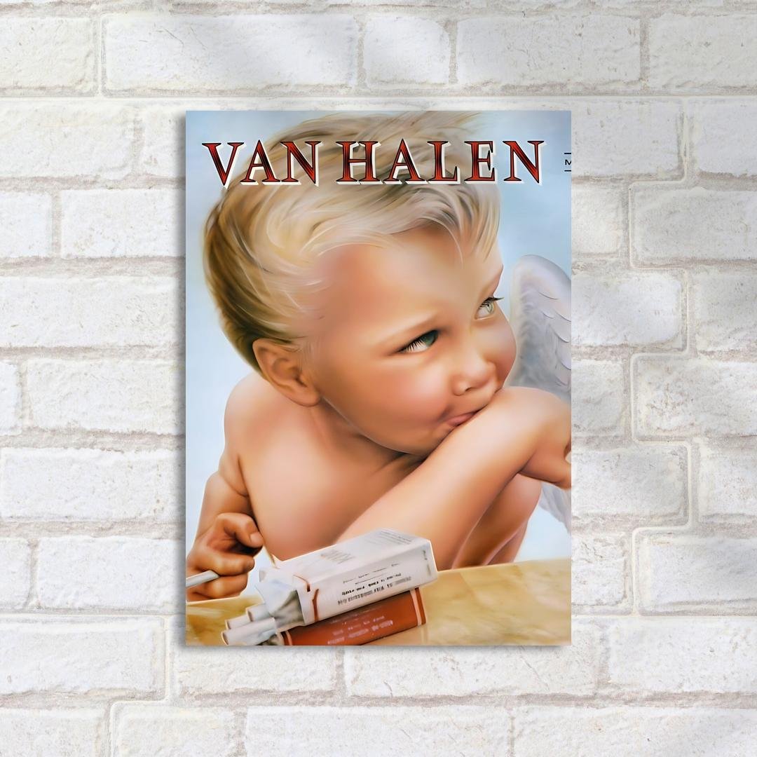 Quadro Decorativo Anjo Com Cigarette Vanhalen