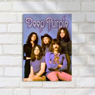 Quadro Decorativo Deep Purple Banda Integrantes