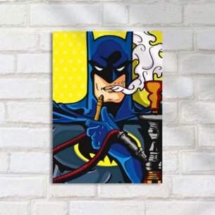 Quadro Decorativo Batman Narguile Fumando