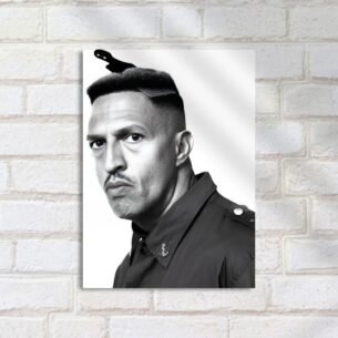 Quadro Decorativo Rap - Homem Corte Flat Top