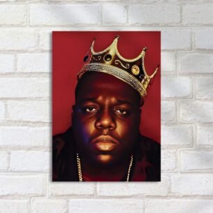 Quadro Decorativo Rap - Rei Corona Hip Hop