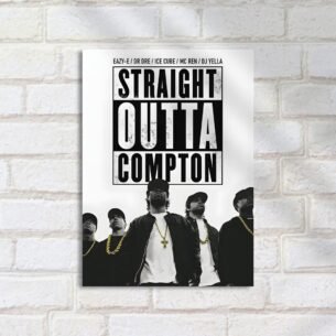 Quadro Decorativo Rap - Straight Outta Compton Poster