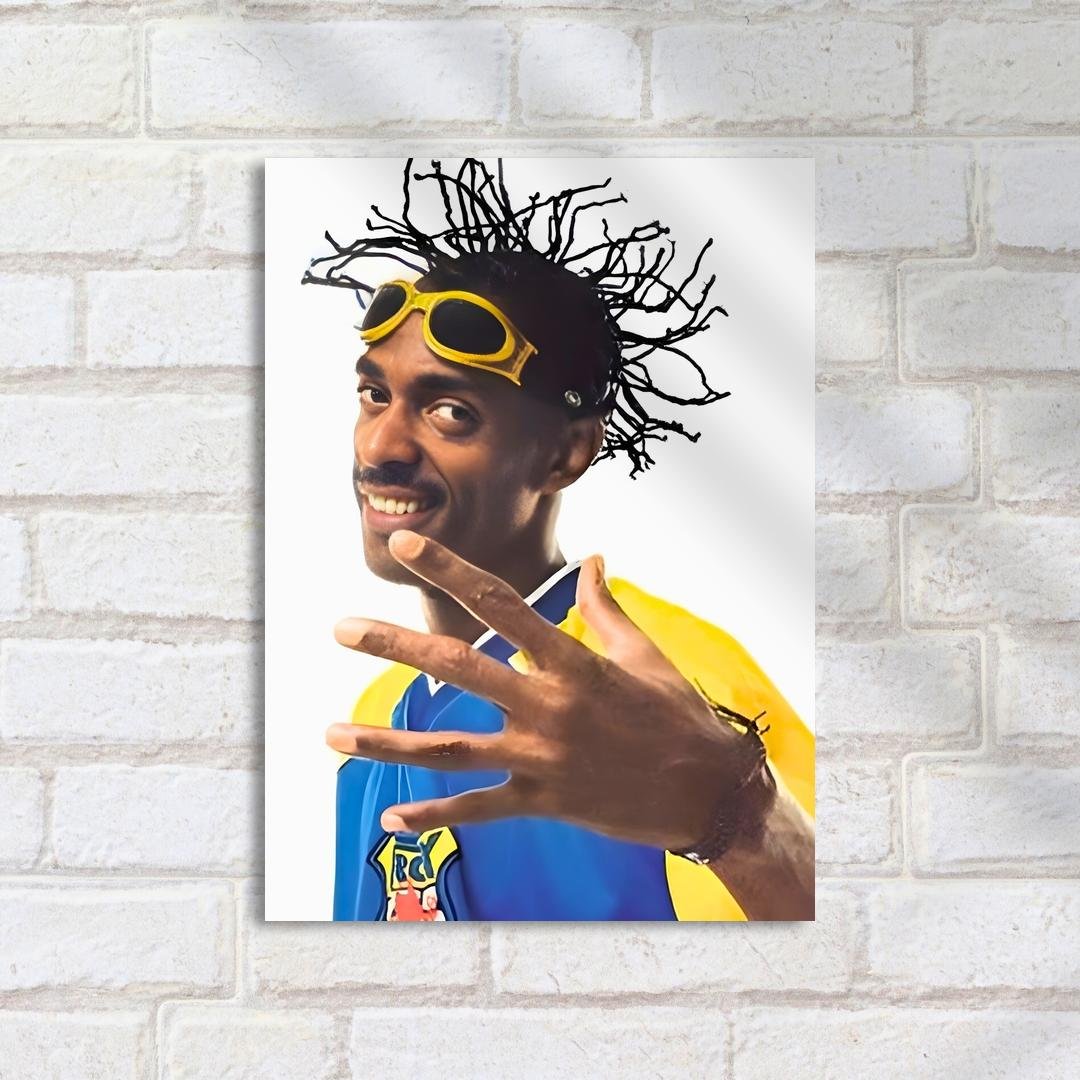 Quadro Decorativo Rap - Sorrindo Com Oculos Amarelos