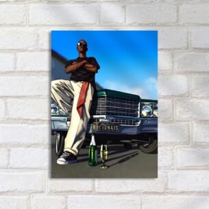 Quadro Decorativo Rap - Rapaz Com Carro Racionais