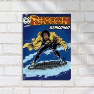 Quadro Decorativo Rap - Rincon Manicongo Superheroi Comic