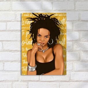Quadro Decorativo Rap - Mulher Ilustracao Estilo Unico