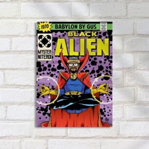 Quadro Decorativo Rap - Alien Super Heroi Comic
