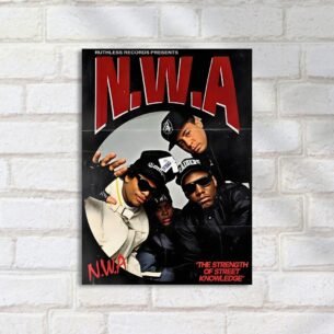 Quadro Decorativo Rap - Nwa Poster Rap Grupo