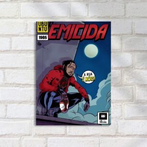 Quadro Decorativo Rap - Emicida Hq Heroi Rooftop
