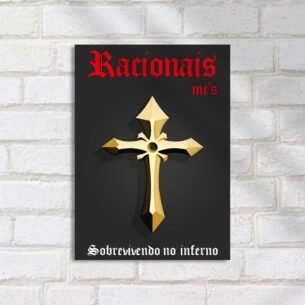 Quadro Decorativo Rap - Racionais Sobrevivendo No Inferno