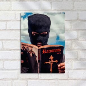 Quadro Decorativo Rap - Mascara Lendo Racionais