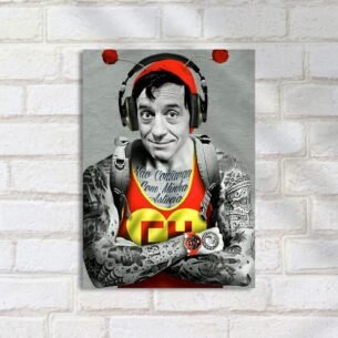 Quadro Decorativo Chapolin Tatuado Fones