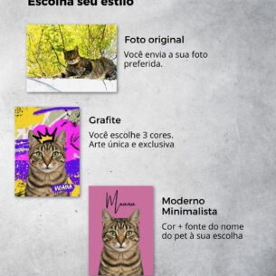 Quadro Pet Personalizado — Arte Exclusiva em MDF