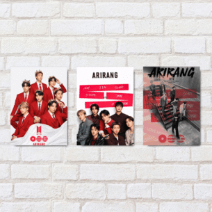 Kit 3 Quadros Decorativos BTS - ARIRANG