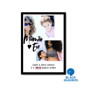 Quadro Mãe e Eu – 2 Fotos | Presente Personalizado