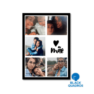 Quadro Homenagem para Mãe – 5 Fotos | Presente Personalizado