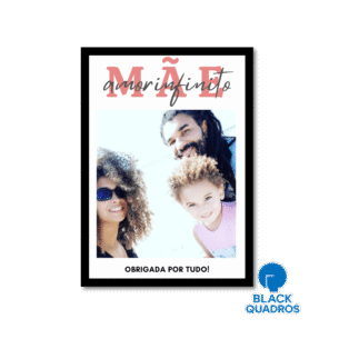 Quadro Mãe Amor Infinito – 1 Foto | Presente Personalizado