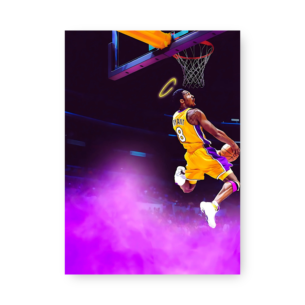 Quadro Decorativo - Jogador Basquete Pulando Anjo