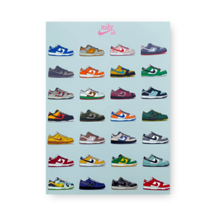 Quadro Decorativo - Nike Sb Varios Tenis