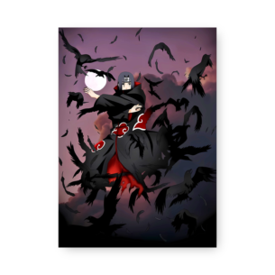 Quadro Decorativo - Itachi Corasvoando Lua