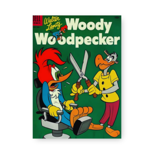 Quadro Decorativo - Woody Woodpecker Cabelereiro