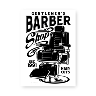 Quadro Decorativo - Barbearia Cadeira Classica