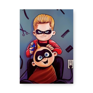 Quadro Decorativo - Cabelereiro Incrivel Bebe