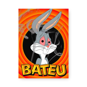 Quadro Decorativo Bugs Bunny Olhos Vermelhos
