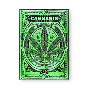 Quadro Decorativo Cannabis Folha Organica Verde