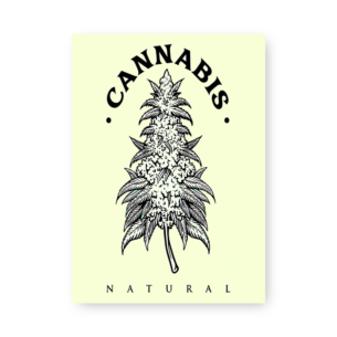Quadro Decorativo - Cannabis Natural Ilustracao